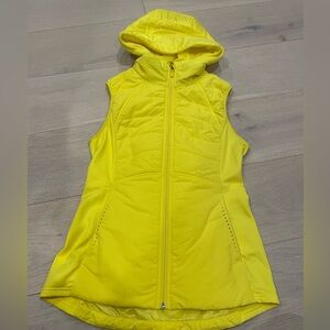 Lululemon Yellow Another Mile Vest in Size 4